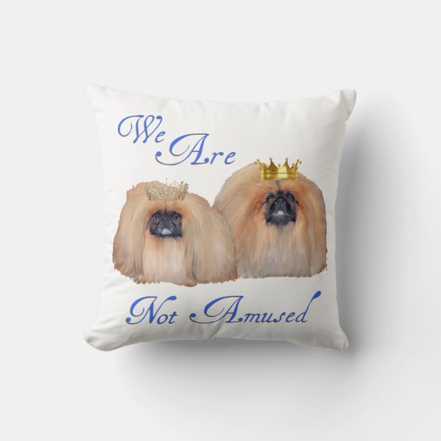 Pekingese sind nicht verwirrt kissen (Vorderseite)