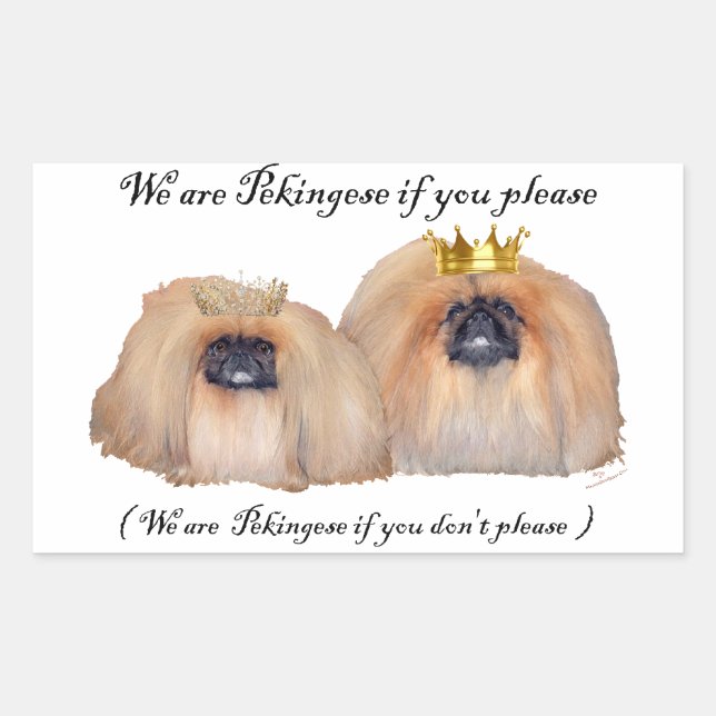 Pekingese Stickers (Vorderseite)