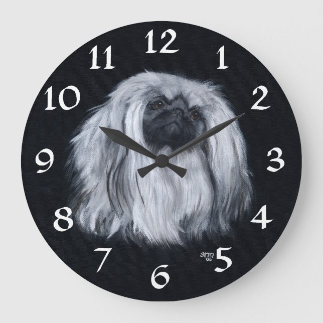 Pekingese Uhr (Vorderseite)