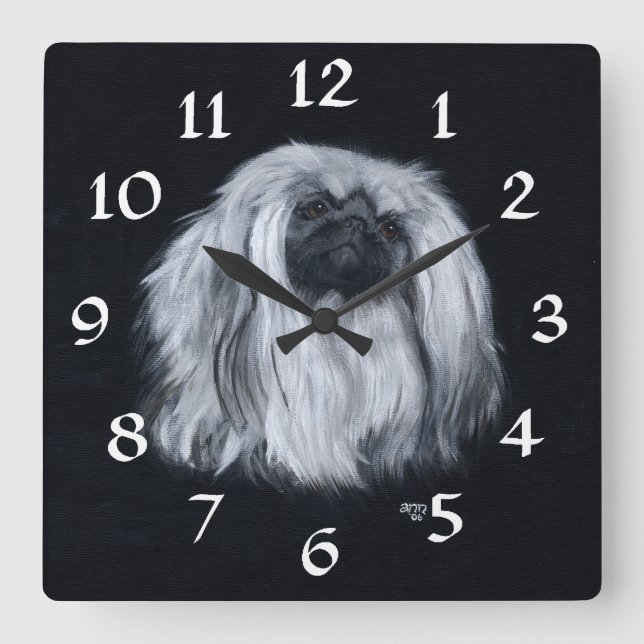 Pekingese Uhr (Vorderseite)