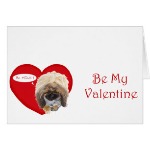 Pekingese Valentinsgrußkarte