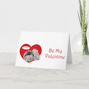 Pekingese Valentinsgrußkarte Feiertagskarte