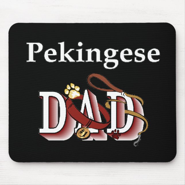 Pekingese Vater Geschenke Mousepad (Vorne)