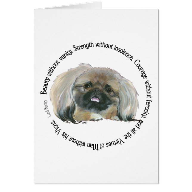 Pekingese Weisheit - Lord Byrons Lob (Vorne)