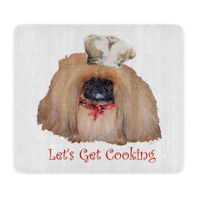 Pekingeser Chef Schneidebrett (Vorderseite)