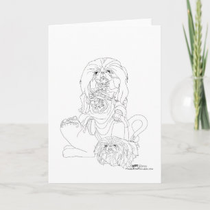 Pekingeser Himmlischer Mit Haustierkarte Karte
