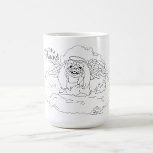 Pekingeser Hund mein Engel Kaffeetasse
