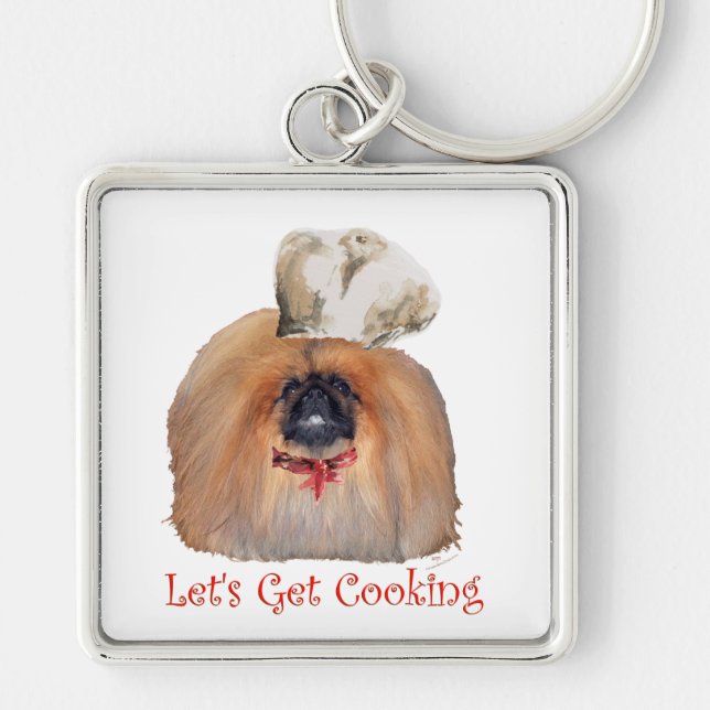 Pekingesischer Koch — männlich Schlüsselanhänger (Vorne)