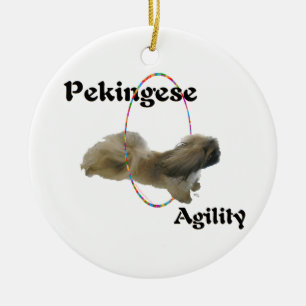 Pekingisches Agility Keramikornament