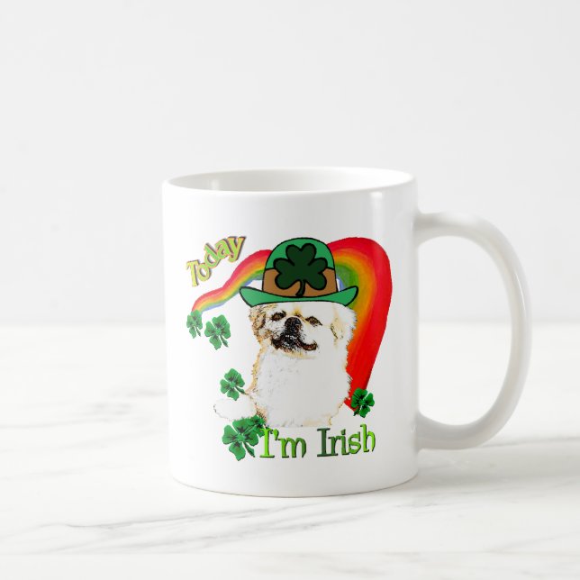 Pekingnese St Patricks Kaffeetasse (Rechts)