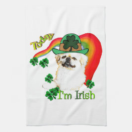 Pekingnese St Patricks Küchentuch