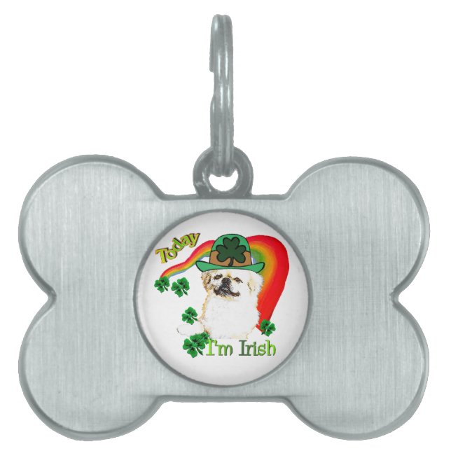 Pekingnese St Patricks Tiermarke (Vorderseite)