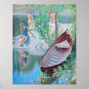 Pekka Halonen Sommer idyll 1931 Finnland Poster