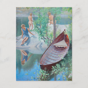 Pekka Halonen Summer idyll Kesäidylliä Postkarte