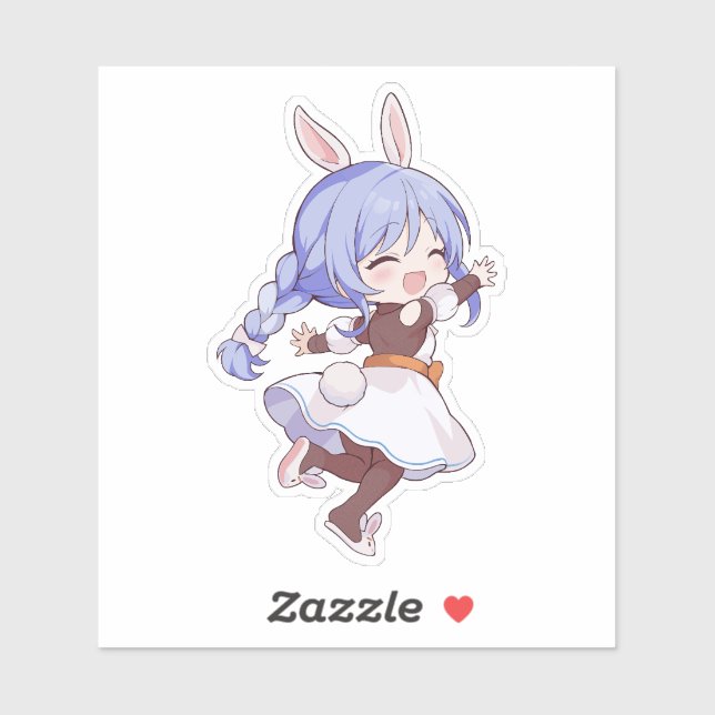 Pekomama Chibi Vtuber Art Aufkleber (Blatt)