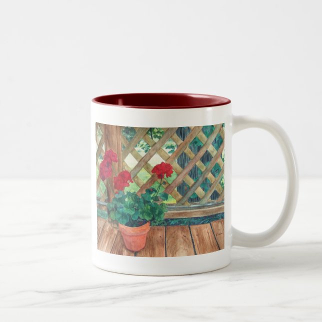 Pelargonie (Gärtner) Zweifarbige Tasse (Rechts)