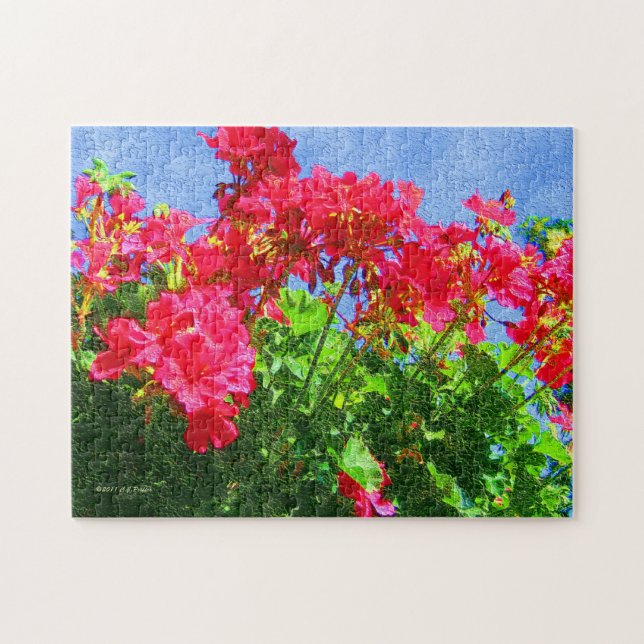"Pelargonie" Puzzlespiel Puzzle (Horizontal)