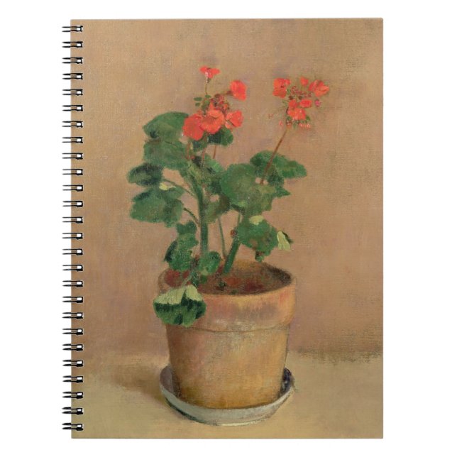 Pelargonien in einem Topf, c.1905 (Öl auf Notizblock (Vorderseite)