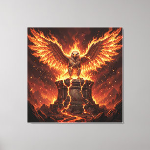 Pelasgischer Altar des flammenden Adlers I Leinwanddruck