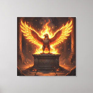 Pelasgischer Altar des flammenden Adlers IV Leinwanddruck