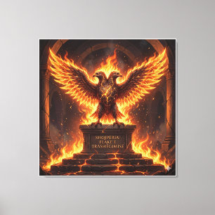Pelasgischer Altar des flammenden Adlers X Leinwanddruck