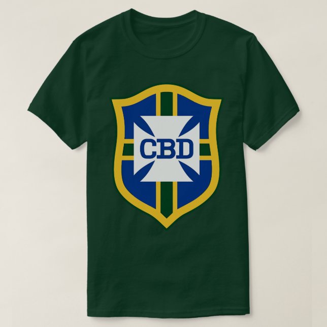 Pele Brasil 1970 CBD Jersey FrontBack Print T-Shirt (Design vorne)