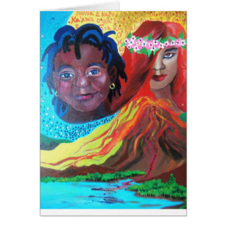 Pele Hawaiian Goddess Card