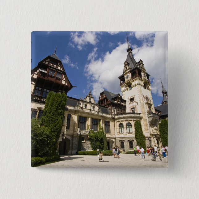 Peles Castle, Sinaia, Rumänien, 2 Button (Vorderseite)