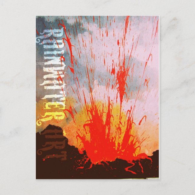 Peles Feuer Postkarte (Vorderseite)