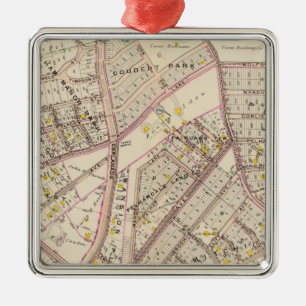 Pelham City, New York Silbernes Ornament