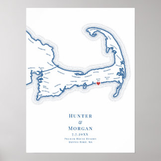 Pelham House Resort Hochzeitsgästebuch Poster