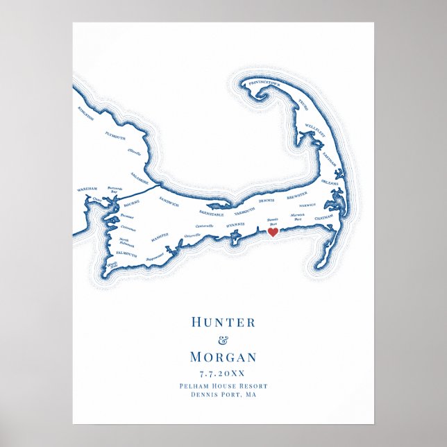 Pelham House Resort Hochzeitsgästebuch Poster (Vorne)
