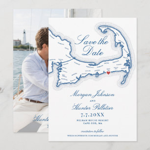 Pelham House Resort Save the Date Karte von Cape