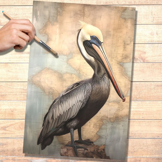Pelican 1 Decoupage Seidenpapier (Von Creator hochgeladen)