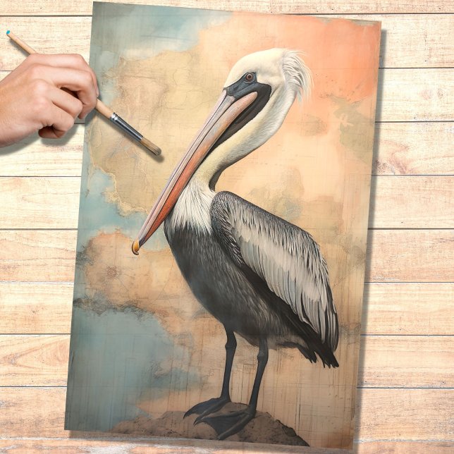 Pelican 2 Decoupage Seidenpapier (Von Creator hochgeladen)