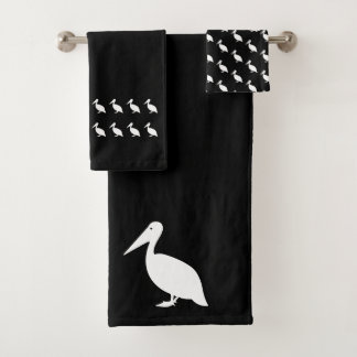 Pelican Bath Black/Weiß Set