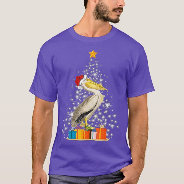 Pelican Bird Lover Xmas Gift Pelican Christmas T-Shirt (Vorderseite)