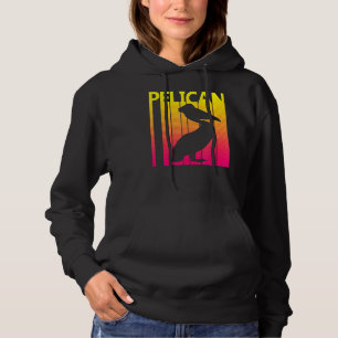 Pelican Bird Retro-Kostüm Hoodie
