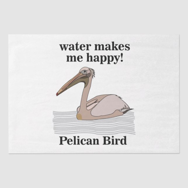 Pelican Bird Seidenpapier (Vorderseite)
