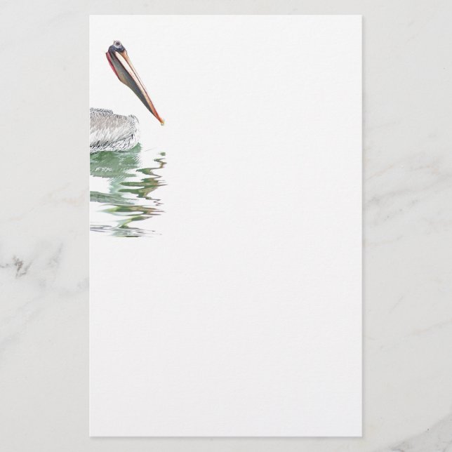 Pelican Birds Wildtiere Briefpapier (Vorderseite)
