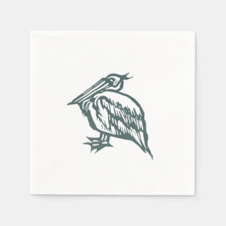 Pelican Cocktail Napkin Serviette