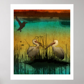 Pelican Conversation Poster