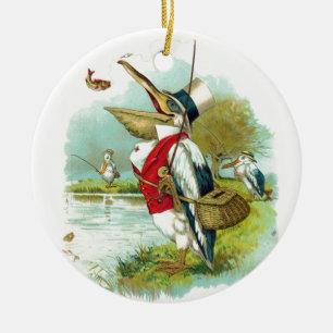 PELICAN FISHING KERAMIKORNAMENT