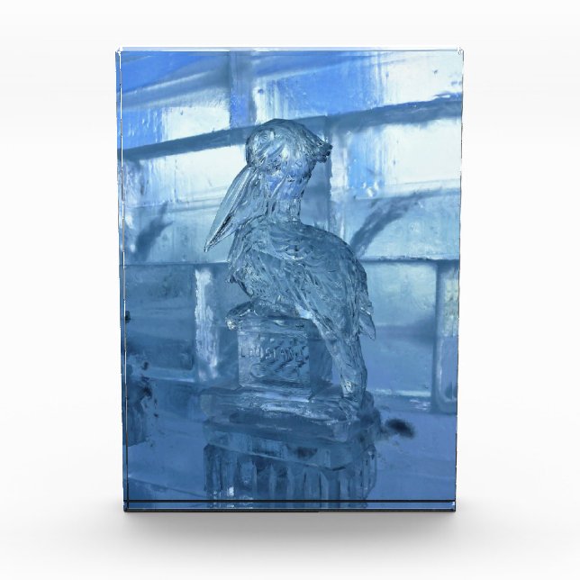 Pelican Ice Sculpture, Quebec, Kanada Fotoblock (Vorderseite)