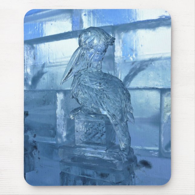 Pelican Ice Sculpture, Quebec, Kanada Mousepad (Vorne)