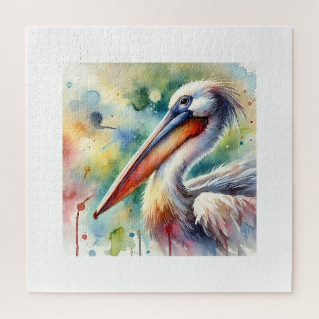 Pelican in Serenity 210724AREF108 - Watercolor Puzzle (Vertikal)