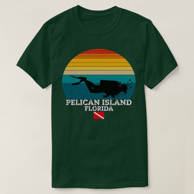 Pelican Island US Island Diving T-Shirt (Design vorne)