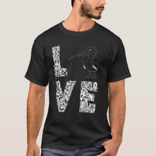 Pelican Liebe Leopard Tropical Bird Animal Pelican T-Shirt