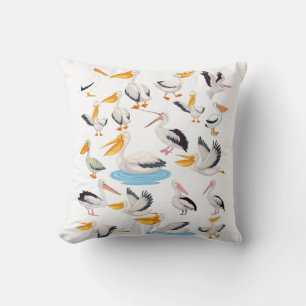 PELICAN PATTERN KISSEN