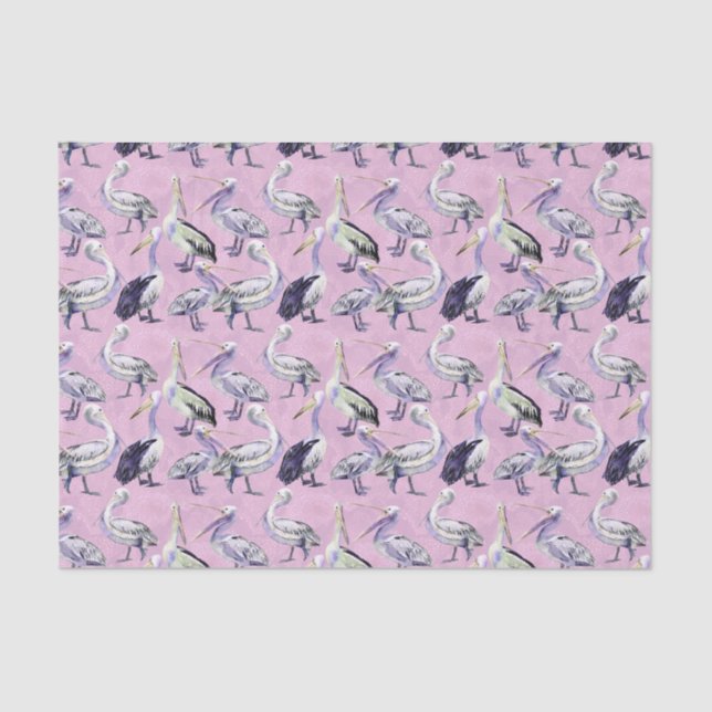 Pelican Pattern Seidenpapier (Vorderseite)